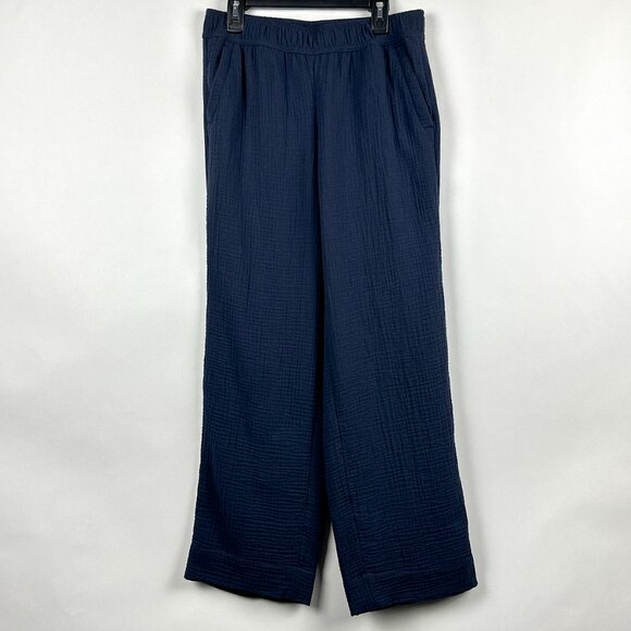 Talbots | Petite Airy Gauze Pull-On Pants | High-Waisted Trousers | Size P - Picture 1 of 15
